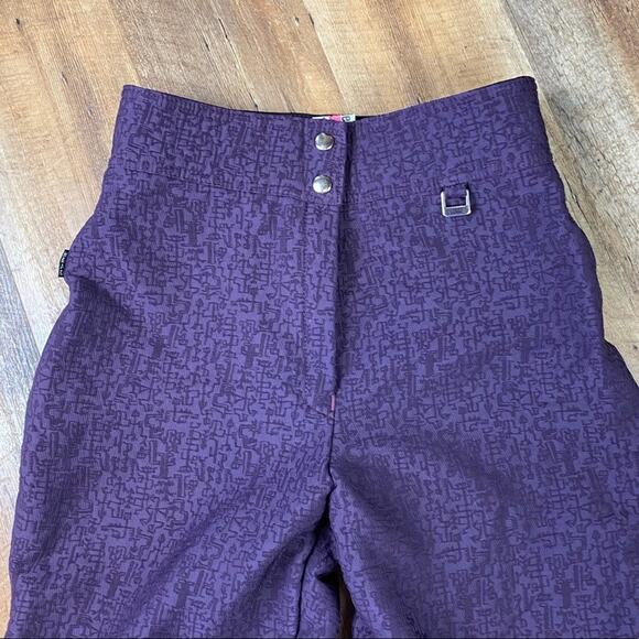 Head Sportwear Nylon Wool Blend Stirrup Ski Pants Purple Sz 26 - Picture 2 of 6